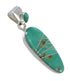 Genuine Sterling Silver And Turquoise Pendant RX77186